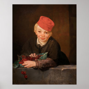 Edouard Manet - Jongen met Kersen Poster