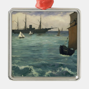 Edouard Manet Kearsarge te Boulogne Metalen Ornament