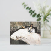 Edouard Manet-Lady met een ventilator Briefkaart (Staand voorkant)