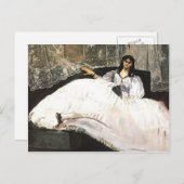 Edouard Manet-Lady met een ventilator Briefkaart (Voorkant / Achterkant)