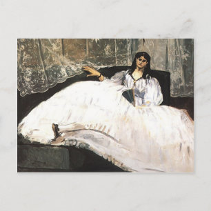 Edouard Manet-Lady met een ventilator Briefkaart
