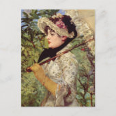 Edouard Manet Lente Impressionistisch portret Briefkaart (Voorkant)