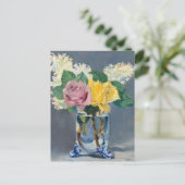 Edouard Manet - Lilacs en Rozen Briefkaart (Staand voorkant)