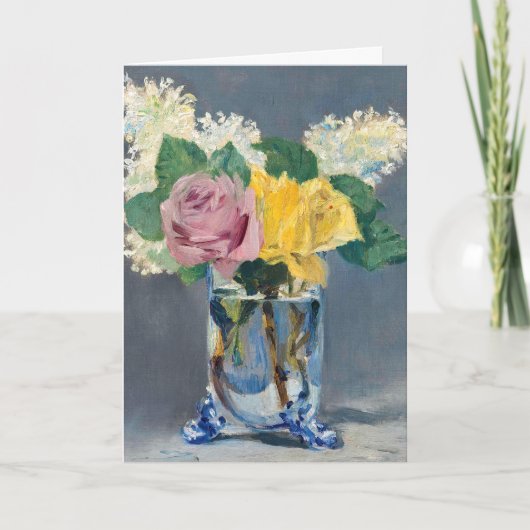 Edouard Manet - Lilacs en Rozen Kaart (Voorkant)