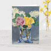 Edouard Manet - Lilacs en Rozen Kaart (Gele Bloem)