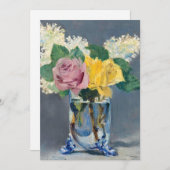 Edouard Manet - Lilacs en Rozen Kaart (Voorkant / Achterkant)