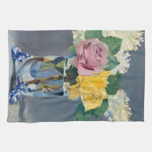 Edouard Manet - Lilacs en Rozen Theedoek (Horizontaal)