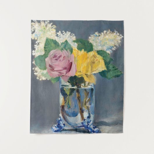 Edouard Manet - Lilacs en Rozen Wandkleed (Voorkant)