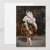 Edouard Manet - Lola de Valence Bedankkaart (Voorkant / Achterkant)