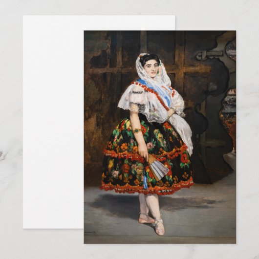 Edouard Manet - Lola de Valence Bedankkaart (Voorkant / Achterkant)