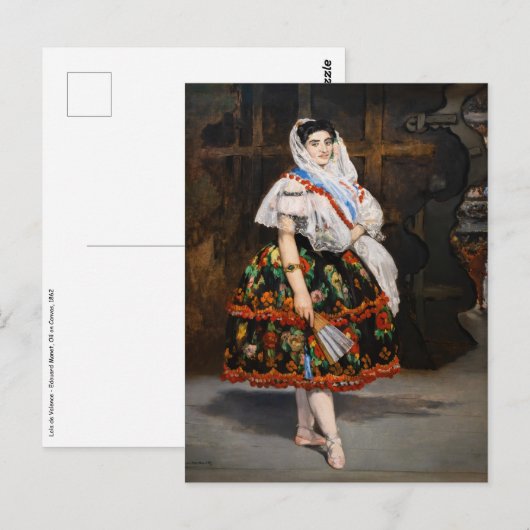 Edouard Manet - Lola de Valence Briefkaart (Voorkant / Achterkant)