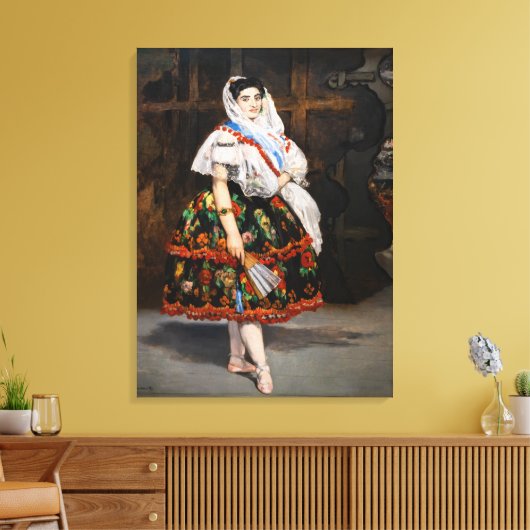 Edouard Manet - Lola de Valence Canvas Afdruk (Insitu (Woonkamer))