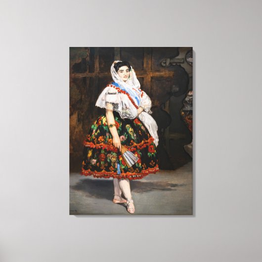 Edouard Manet - Lola de Valence Canvas Afdruk (Voorkant)