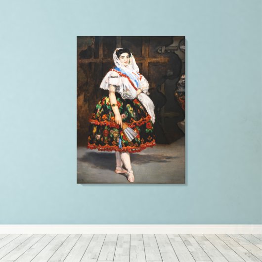 Edouard Manet - Lola de Valence Canvas Afdruk (Insitu (Houten vloer))
