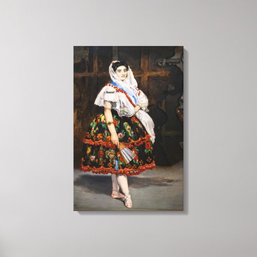 Edouard Manet - Lola de Valence Canvas Afdruk (Voorkant)