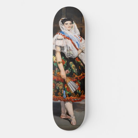 Edouard Manet - Lola de Valence Persoonlijk Skateboard (Voorkant)