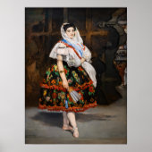 Edouard Manet - Lola de Valence Poster (Voorkant)