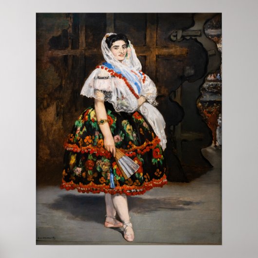 Edouard Manet - Lola de Valence Poster (Voorkant)