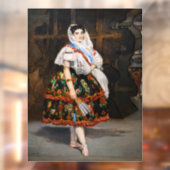 Edouard Manet - Lola de Valence Raamsticker (Vel 2)