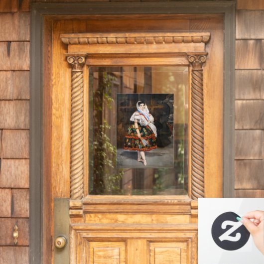 Edouard Manet - Lola de Valence Raamsticker (Huis Deur)