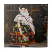 Edouard Manet - Lola de Valence Tegeltje (Voorkant)