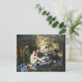 Edouard Manet - Lunch op het Gras Briefkaart (Staand voorkant)