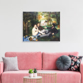 Edouard Manet - Lunch op het Gras Canvas Afdruk (Insitu (Woonkamer))