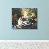 Edouard Manet - Lunch op het Gras Canvas Afdruk (Insitu (Houten vloer))