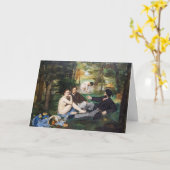 Edouard Manet - Lunch op het Gras Kaart (Gele Bloem)