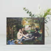 Edouard Manet - Lunch op het Gras Kaart (Staand voorkant)