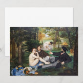 Edouard Manet - Lunch op het Gras Kaart (Voorkant / Achterkant)