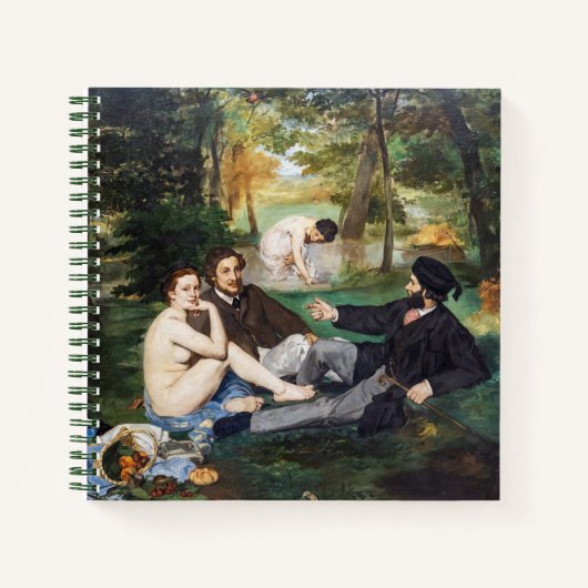 Edouard Manet - Lunch op het Gras Notitieboek (Voorkant)