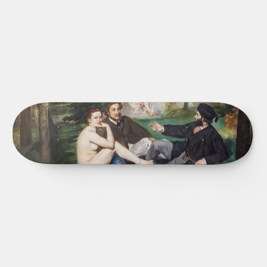 Edouard Manet - Lunch op het Gras Persoonlijk Skateboard (Horizontaal)