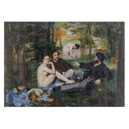 Edouard Manet - Lunch op het Gras Snijplank (Voorkant)