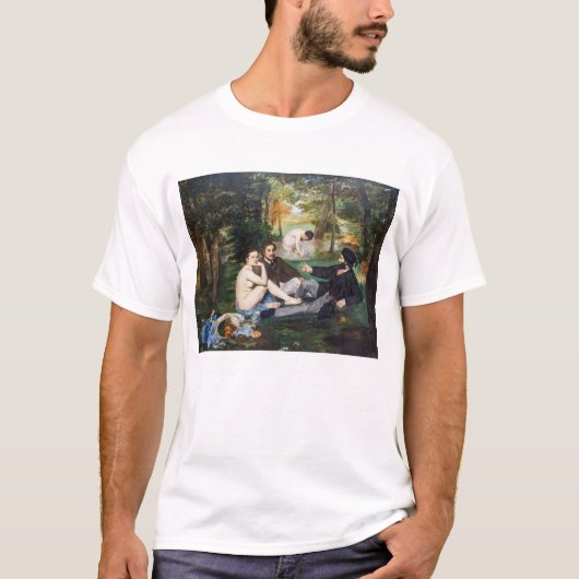 Edouard Manet - Lunch op het Gras T-shirt (Voorkant)