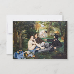 Edouard Manet - Luncheon on the Grass Bedankkaart