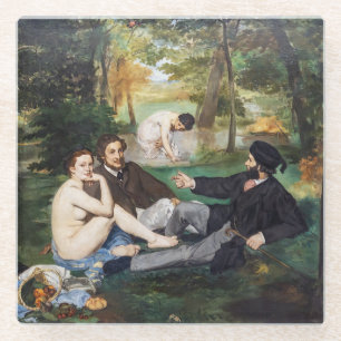 Edouard Manet - Luncheon on the Grass Glazen Onderzetter