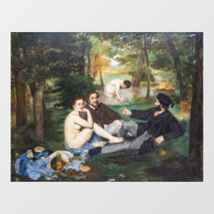 Edouard Manet - Luncheon on the Grass Raamsticker