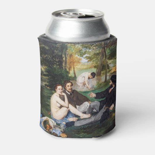 Edouard Manet - Luncheon op de gras Blikjeskoeler (Blikje Achterkant)