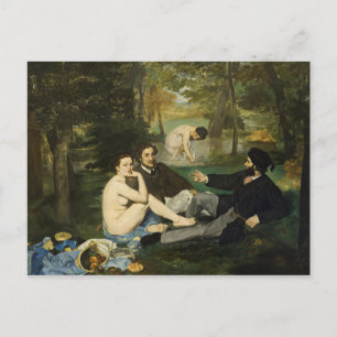 Edouard Manet - Luncheon op de gras Briefkaart