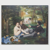 Edouard Manet - Luncheon op de gras Cadeaupapier (Vlak)