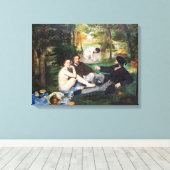 Edouard Manet - Luncheon op de gras Canvas Afdruk (Insitu (Houten vloer))