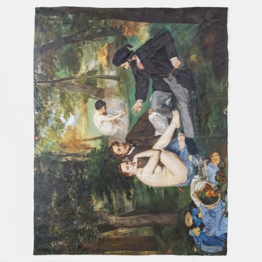 Edouard Manet - Luncheon op de gras Fleece Deken (Voorkant)