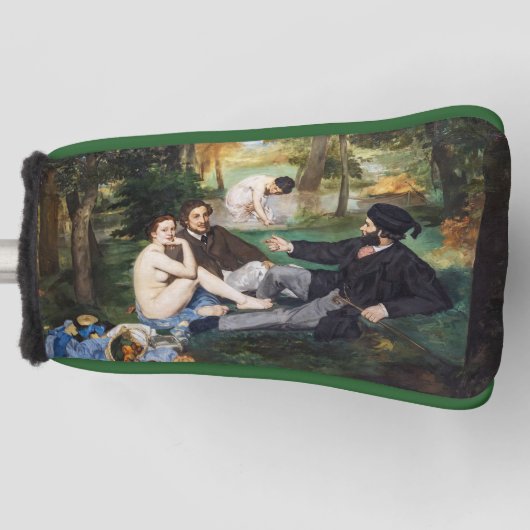 Edouard Manet - Luncheon op de gras Golfheadcover (Voorkant)