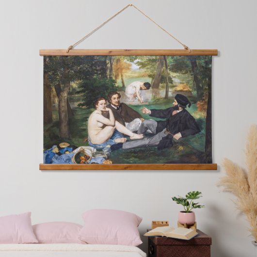 Edouard Manet - Luncheon op de gras Hangend Wandkleed (Slaapkamer)