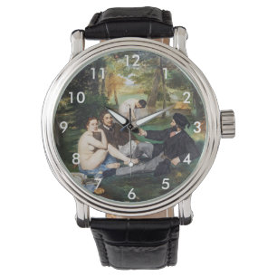 Edouard Manet - Luncheon op de gras Horloge