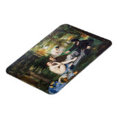 Edouard Manet - Luncheon op de gras Magneet (Linkerzijde)