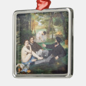 Edouard Manet - Luncheon op de gras Metalen Ornament (Links)