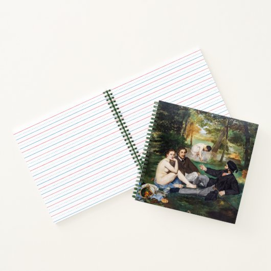Edouard Manet - Luncheon op de gras Notitieboek (Binnen)