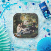 Edouard Manet - Luncheon op de gras Papieren Bordje (Feest)